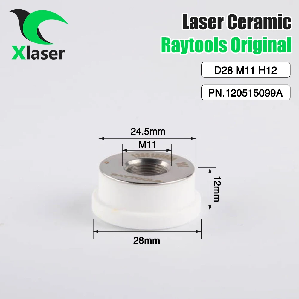 Imagem -02 - Cabeça de Corte Cerâmica Xlaser Raytools Original Suporte do Bocal M11 120515099a Raytools Bm115 Bm06k Dia 28 mm