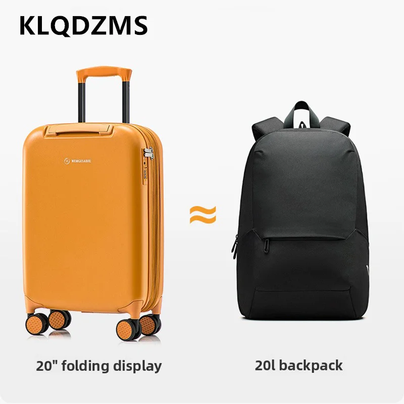 

KLQDZMS 20"24"28Inch Cabin Suitcase PC Boarding Box Large Capacity Trolley Case Travel Bag Universal Wheel Rolling Luggage