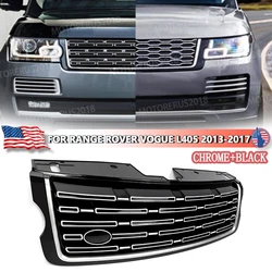 SAIQINGSP Gloss Black 2023 Style Fit Range Rover 2013-2017 Front Grille ABS Plastic Car Accessories Tools