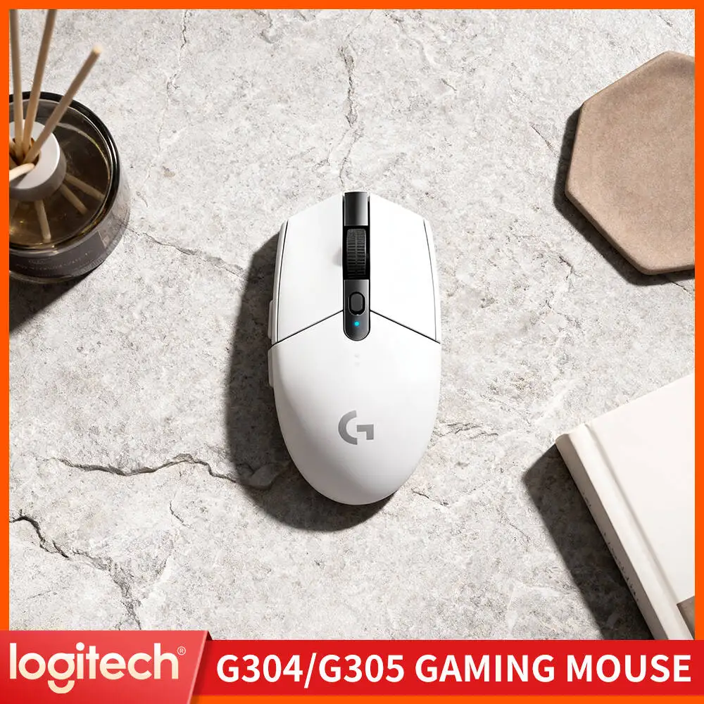 Logitech G304 Wireless Mouse 12000 DPI HERO Sensor LIGHTSPEED 1ms 9-Month Battery Multi-Device Support Gamers