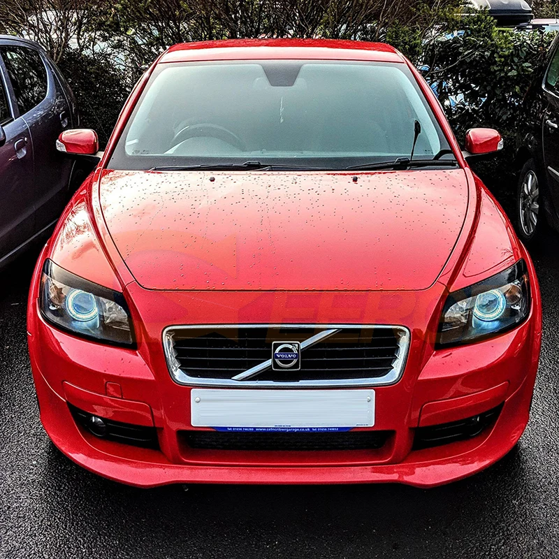 For Volvo C30 C70 2006 2007 2008 2009 BT App RF Remote Control Multi-Color Ultra Bright RGB LED Angel Eyes Kit Halo Rings