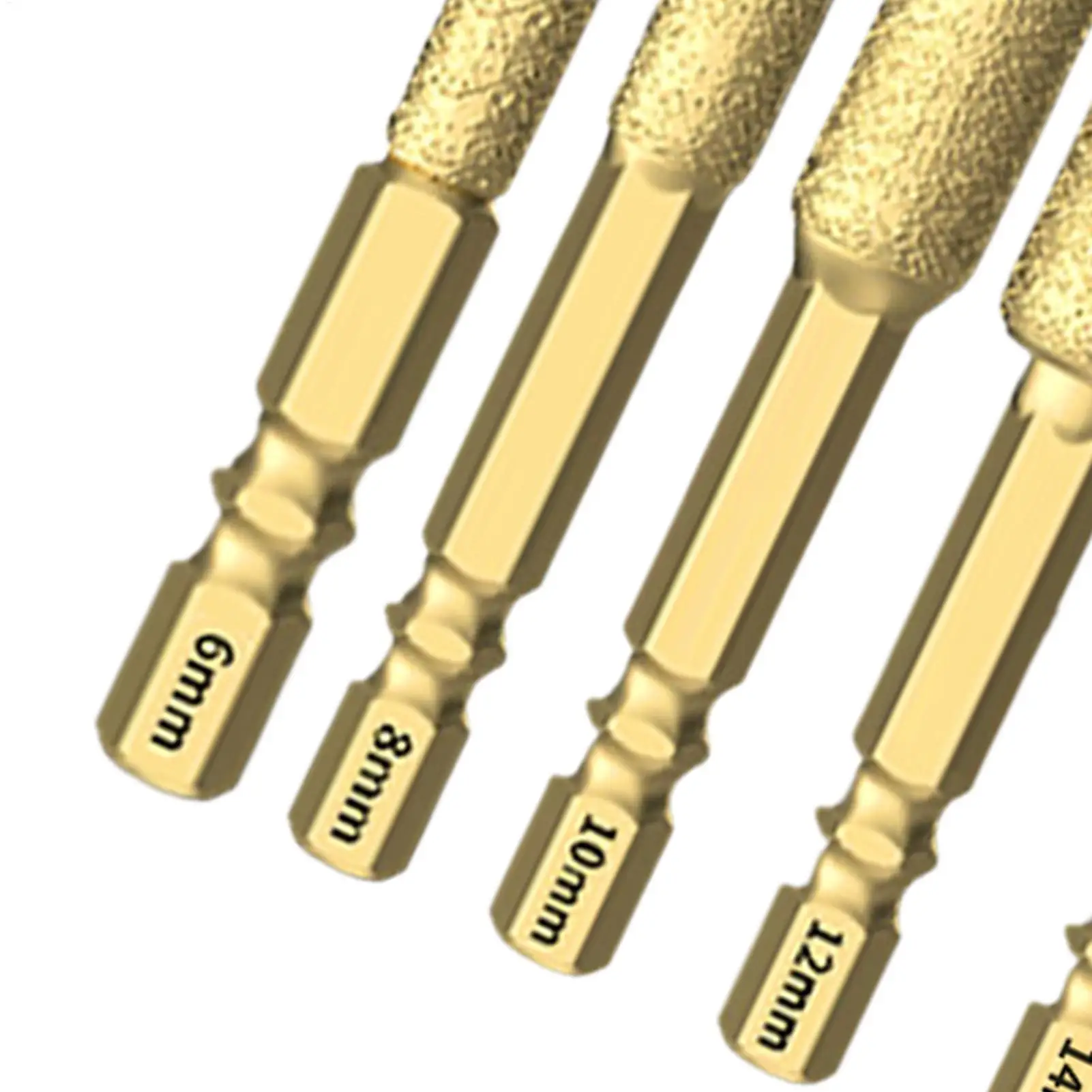 مجموعة لقم الثقب من بلاط الماس والزجاج، لقم ثقب البناء ذات ساق سداسية للبورسلين والسيراميك والرخام وجدار الطوب، من قبل المقاول #6