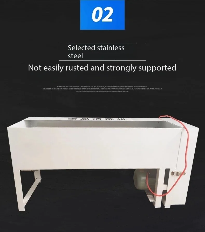 Fully automatic and efficient egg washing machine, commercial small stainless steel egg cleaning equipment