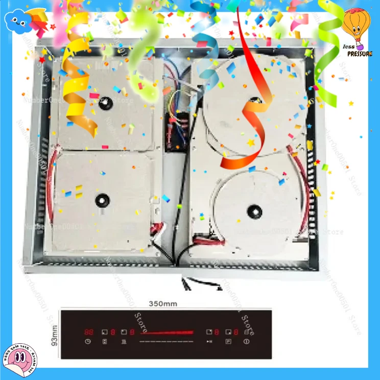 

Home hidden rock board induction concealed installation embedded 4-channel multi head infrared induction cooker