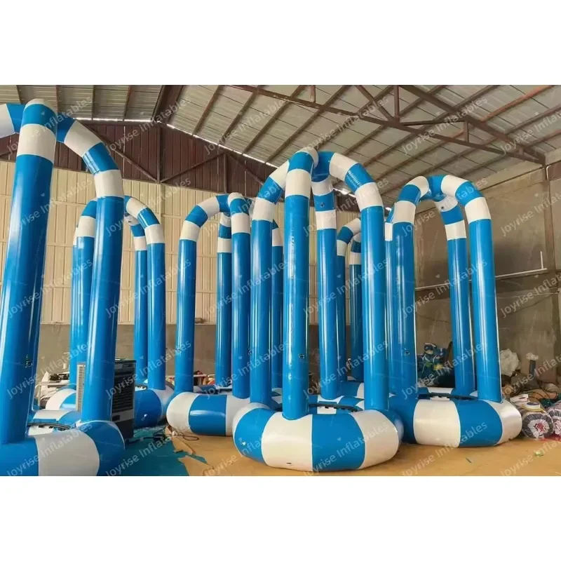 0.6mm PVC Inflatable Bounce Trampoline Bungee Jump Game CE Certified Easy Setup Inflatable Castle