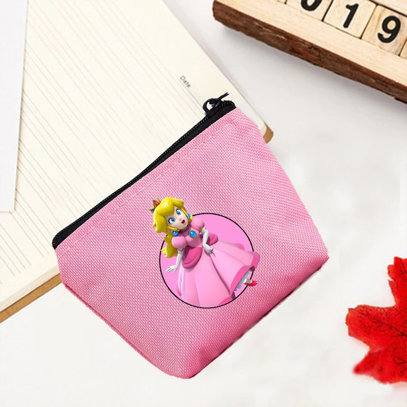 Super Mario Canvas Bags Coin Purse Card Holder Male Female Students Fashionable Simple Versatile Portable Storage Bag Fine Gifts