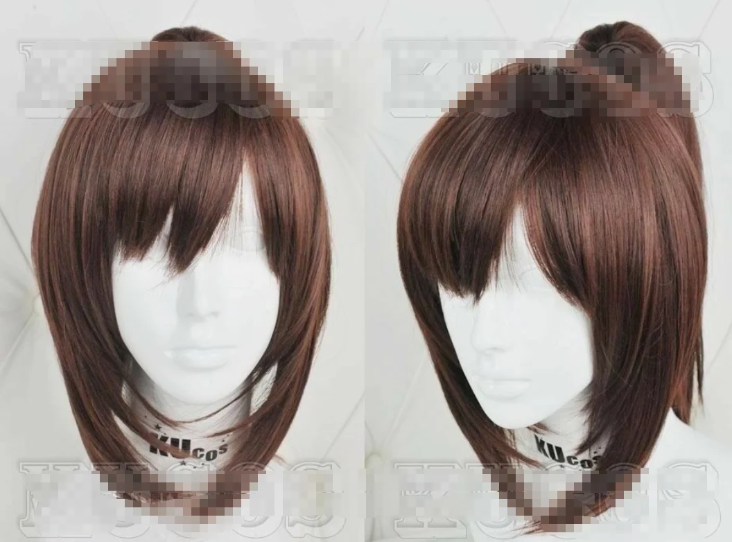 

For Cosplay Attack on Titan Sasha Blouse Wig Medium Brown Costume Full Wigs+ Cap