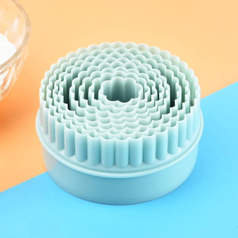 

8Pcs Cookie Molds Round Cutters for Baking DIY Biscuit Making Kit Pressing Mold Kitchen Supply Colorful Baking Tools Creative