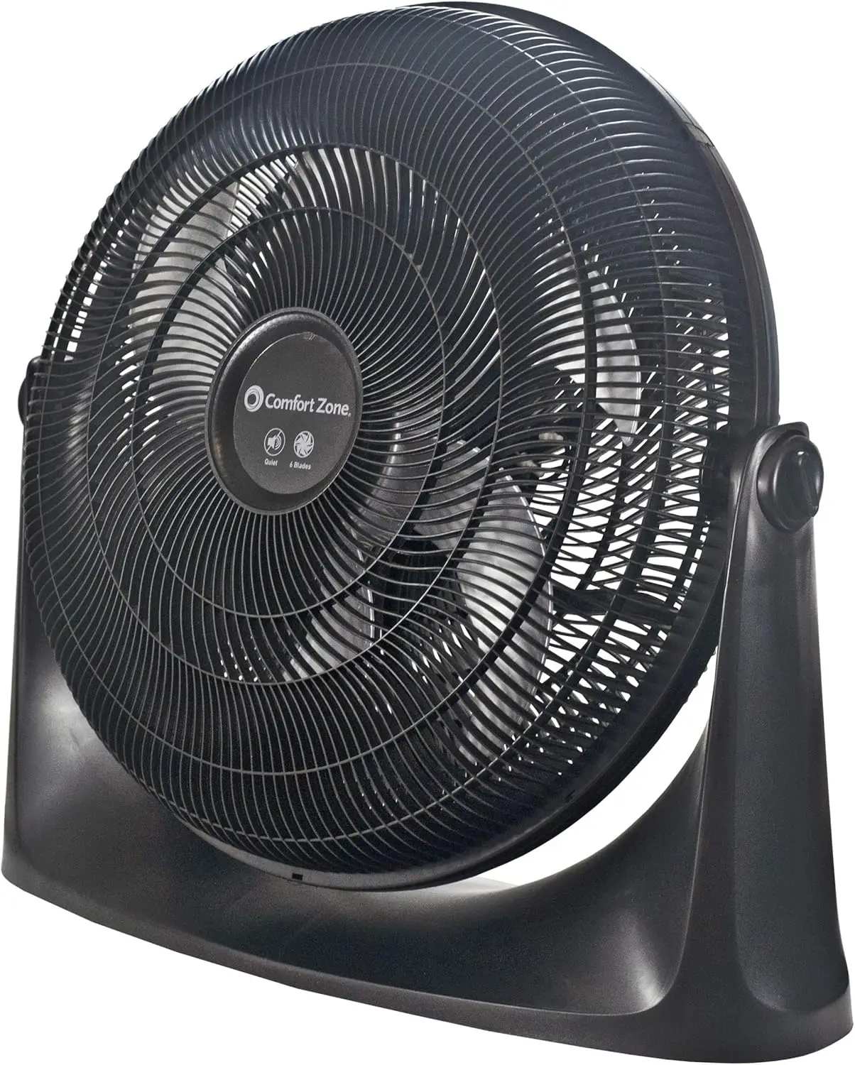 

Comfort Zone PowrCurve High Velocity Floor Fan with Wall-Mounting Capabilities, 20 inch,3 Speed,180 Degree Adjustable Tilt,Ideal