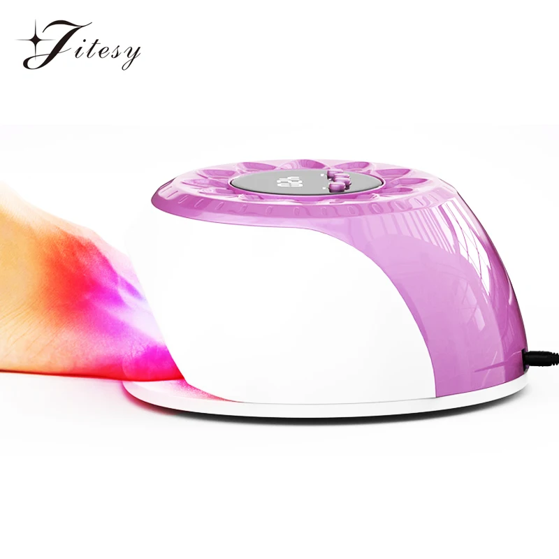 Onychomycosis Nail Fungus Treatment Device 650nm Light 470nm Toenail Anti Fungal Fingernail Therapy for Hands Feet Nail Men Women Care Tool LED Nail Light