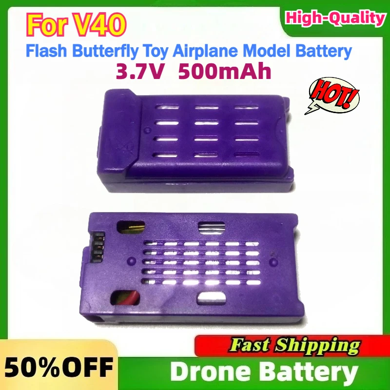 4DRC New V40 Flash Butterfly Toy Airplane Model Battery V40 Mini Drone Battery 4D-V40 Rechargeable Compatible Lithium Battery