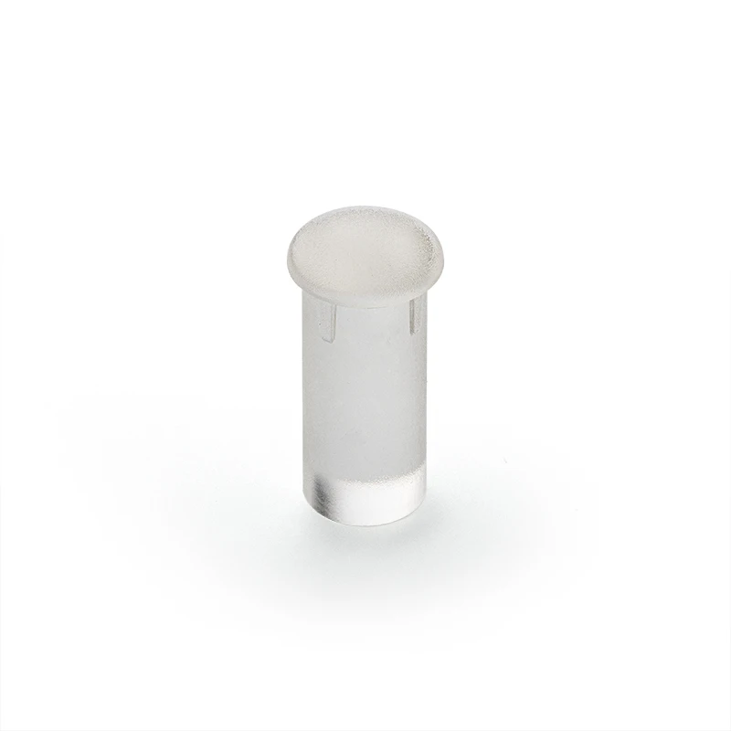 100 sztuk / partia Przezroczysta plastikowa rura świetlna LED 5 mm Okrągła górna przezroczysta rura prowadząca światło 5 mm