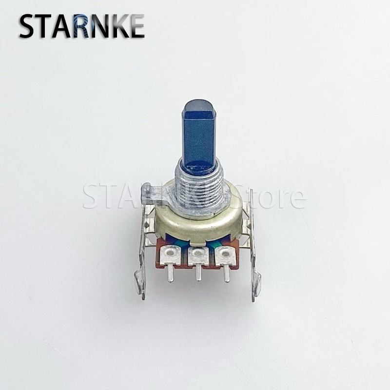 2PCS R161 Single W100K With Center Positioning Audio Power Amplifier Speaker Volume Balance Potentiometer 3-Pin D Shaft 20mm