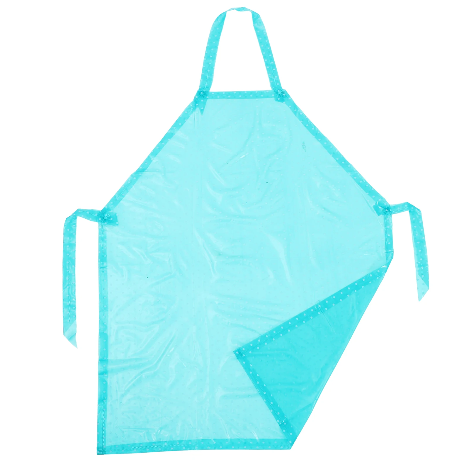 

Oilproof Waterproof Apron Transparent PVC for Kitchen Cooking Sleeveless Pinafore Red Easy to Put on and Off