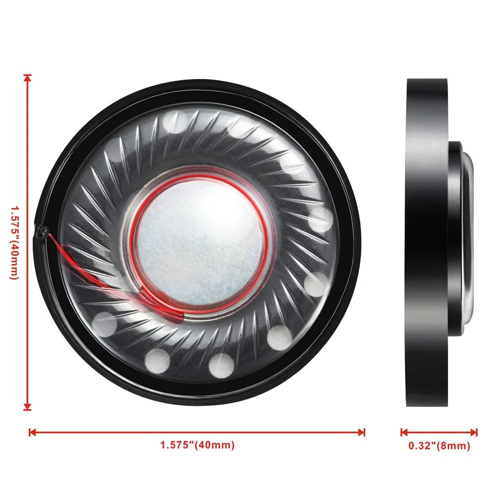 40mm Replacement Speaker Unit Driver for AKG K420 K430 K450 K55 Q460 N60NC Y50 Y500 K92 K72 K52 Y50BT Y30 Bluetooth Headphones image 2