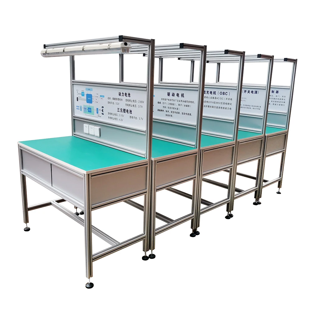 *Custom Industrial Aluminum Workbench 4040 T Slot Anodized Square Aluminum Extrusion Profile for Assembly Line ESD Worktable