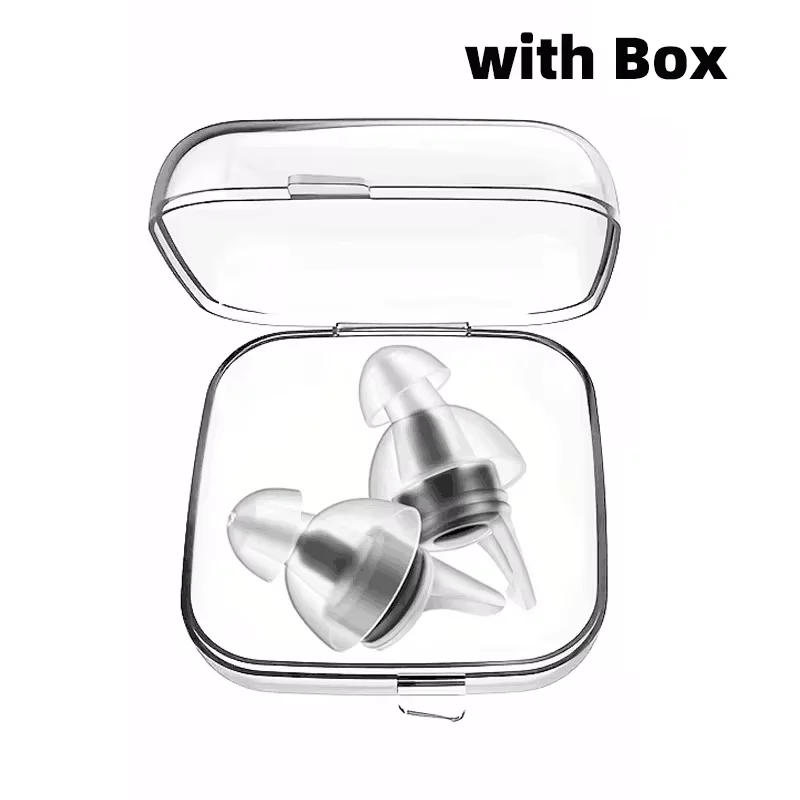 1 Pair Soft Silicone Earplugs Noise Cancelling Anti-Noise Reusable Waterproof for Concerts Sleeping Swimming