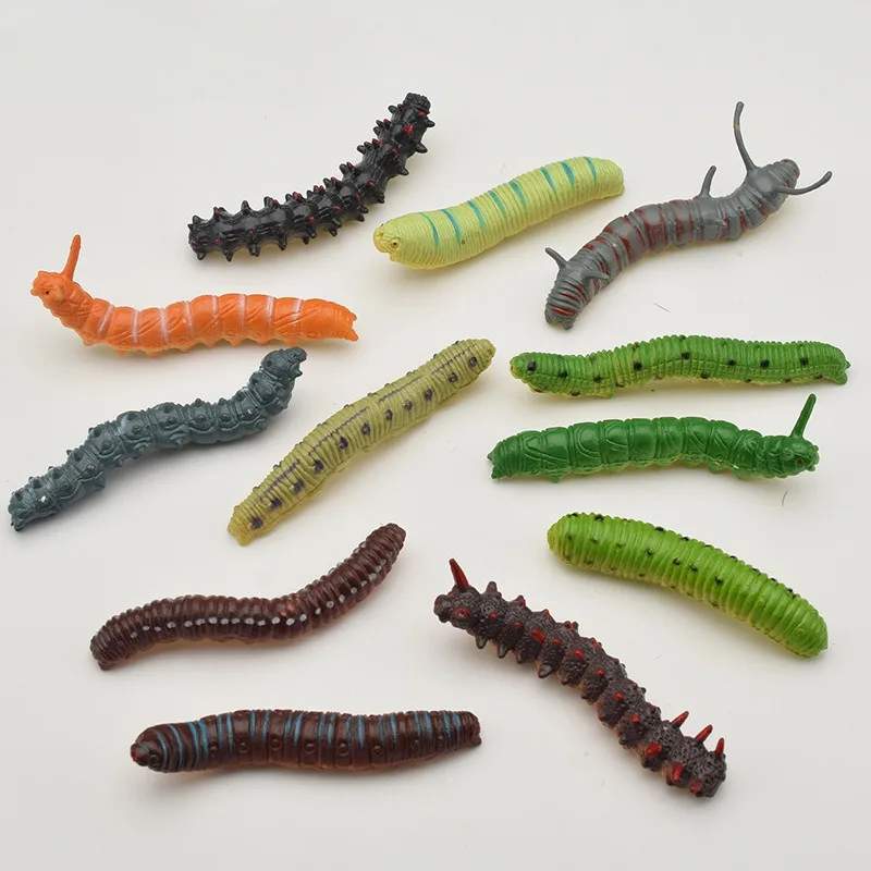 Simulating Caterpillar, Green Bug, Crawling Insect, Playing Tricks on Other People\'s Toys, Insects and Animal Models