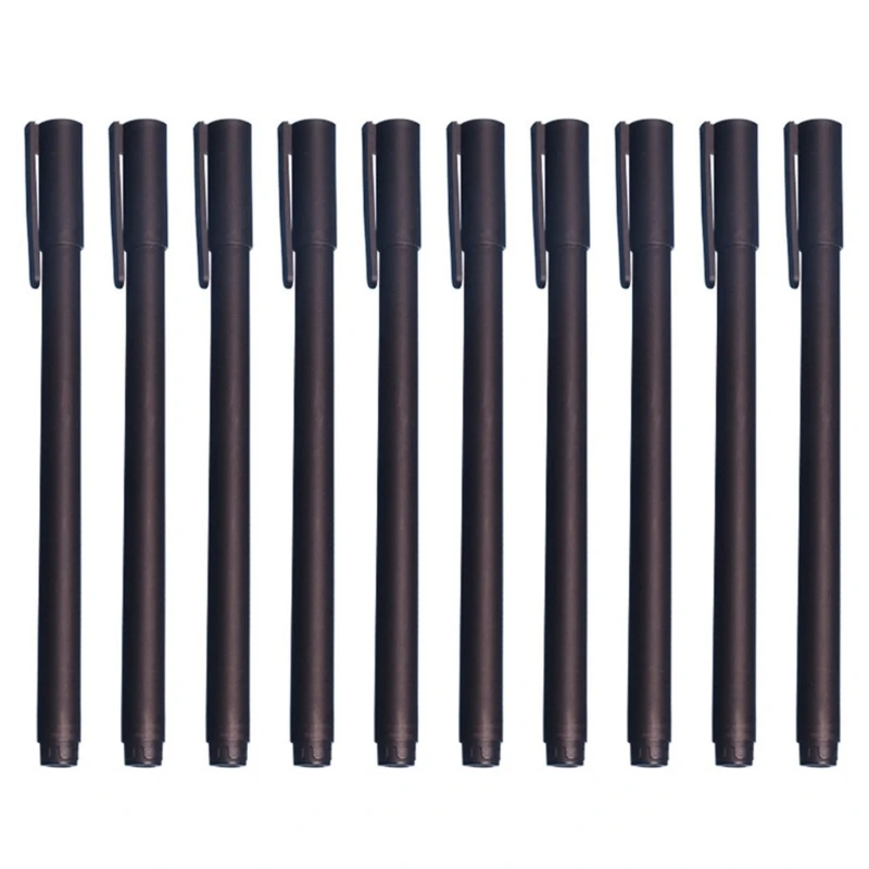 10x/Bộ Bút Trung Lập 0.5Mm Bút Mực Gel Chữ Ký Bút Viết Nhanh Khô