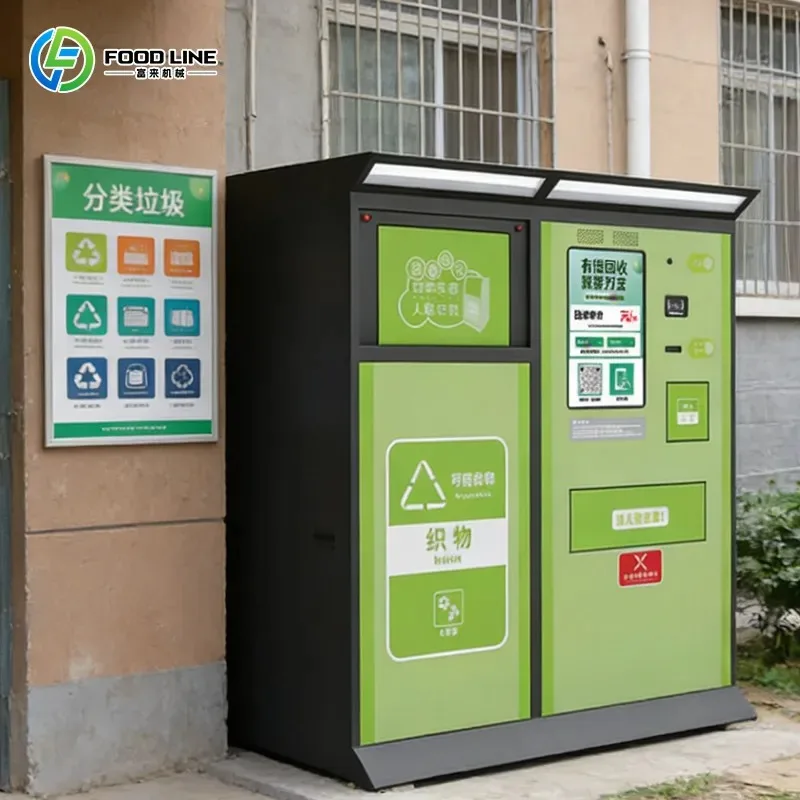 Commercial Weatherproof Automated Waste Collection Reverse Vending Machine