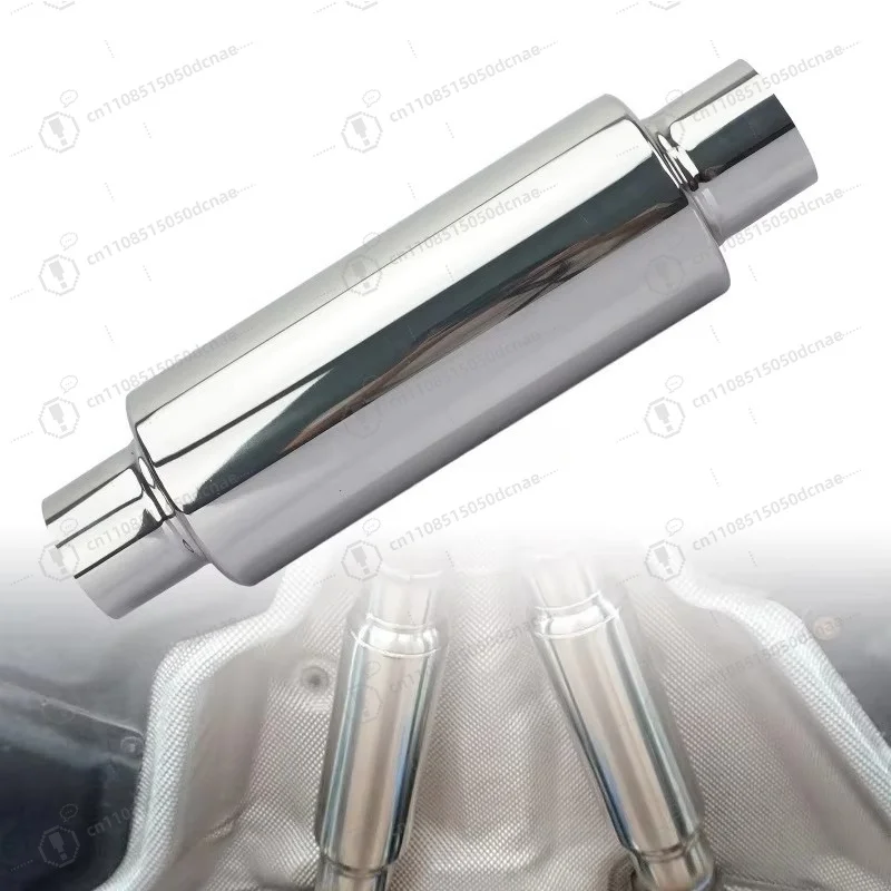 Car exhaust pipe muffler general-purpose modified tail throat straight row stainless steel tail throat decorative muffler