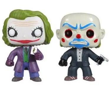 Figura del Joker #36 y The Joker Bank ladrón #37, juguete de colección de vinilo que brilla en la oscuridad, exclusivo de Gemini, 10cm