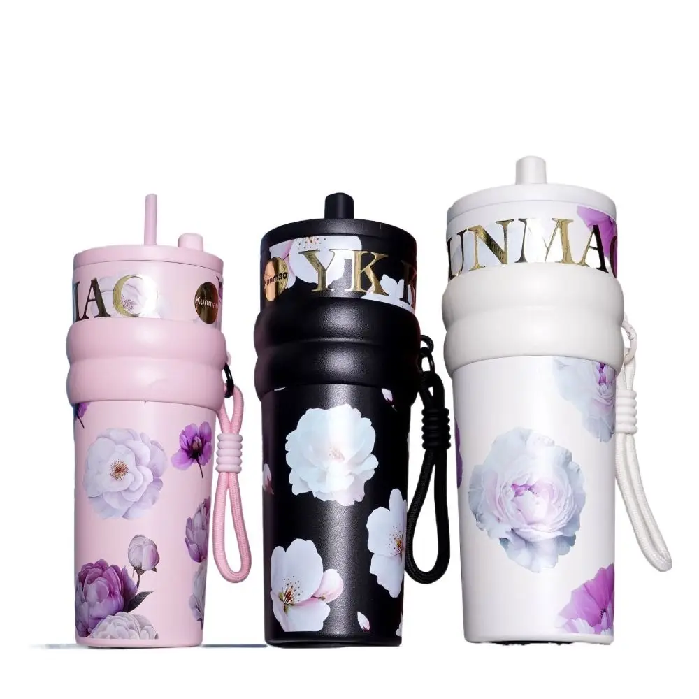 

Cute 710ML Vacuum Cup Insulation Or Cooling With Lifting Rope Insulated Cup High-Capacity Thermal Mug for Boys and Girls