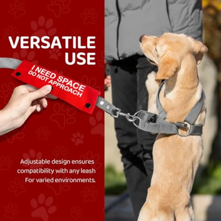 أحتاج إلى مساحة لا تقترب مقود الحيوانات الأليفة للكلاب، غلاف مقود مضحك لمحبي الكلاب الأليفة، هدية باللون الأحمر