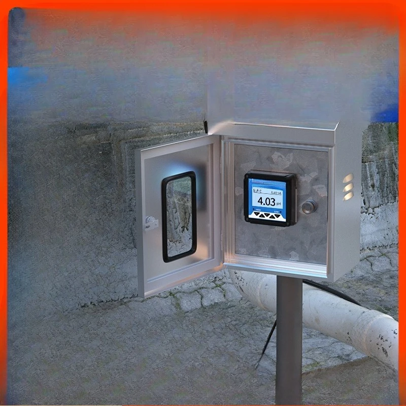 

Sewage treatment pH controller control cabinet automatic monitoring pH probe wastewater tap water acidity meter