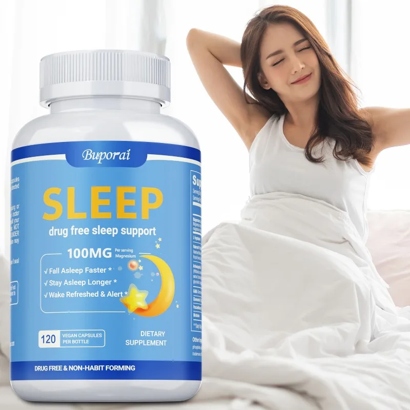 Sleep Supplement 100MG - Reduce Stress, Help Deep Sleep, For Healthy Sleep Cycle, Enhance Immune Function