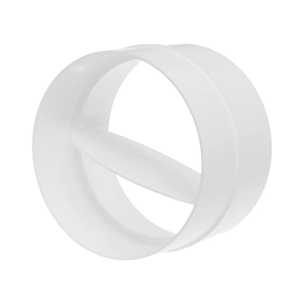Optimal Ventilation Performance Ventilation System Hvac Duct Coupling Ventilation Duct Adapter White Plastic Material