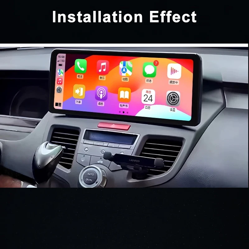 12.3'' Touch Screen 8 Core 4G WIFI Stereo Player Carplay Android Auto GPS Navigation Car Radio for Honda Odyssey 2004~2008