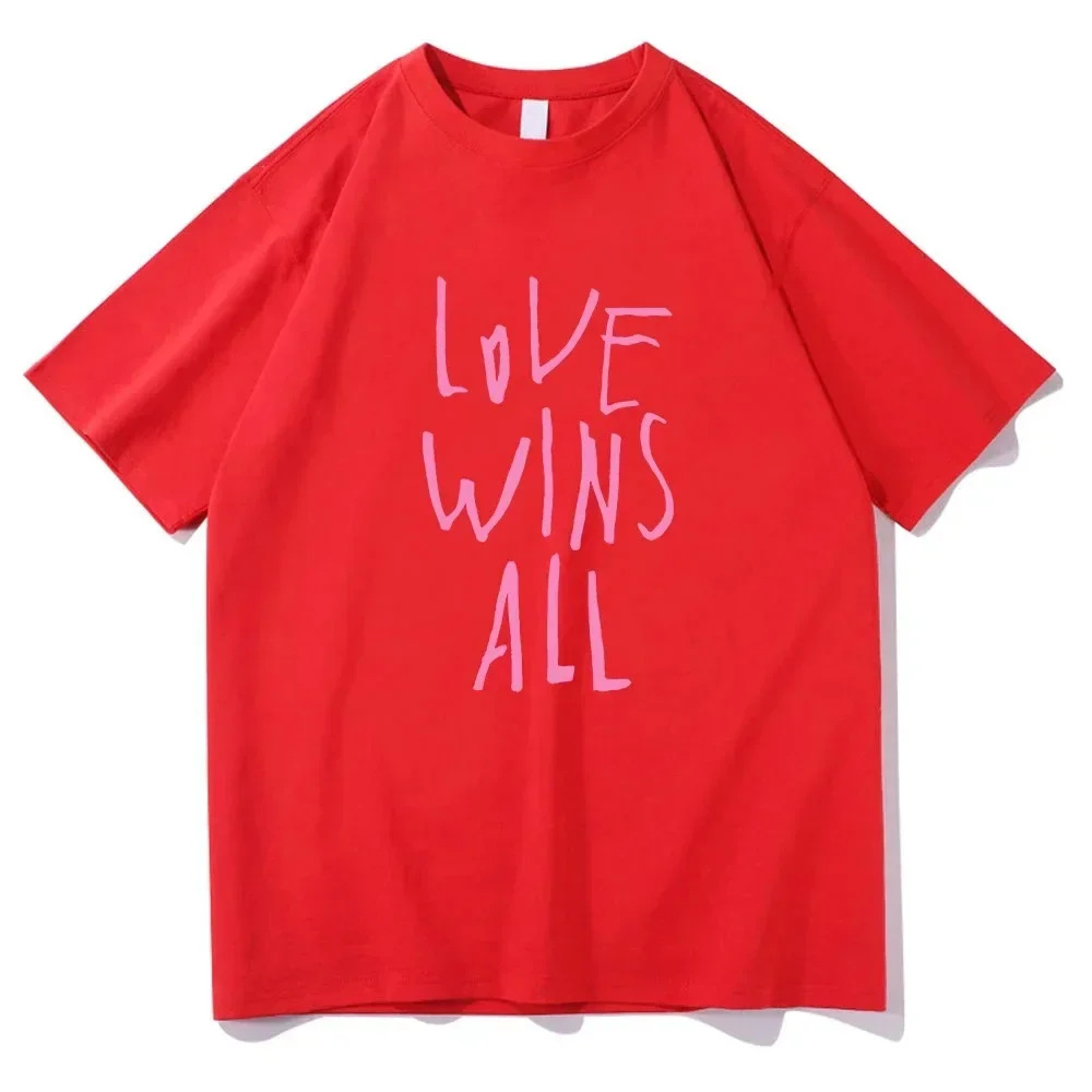 Women T Shirt IU Love Wins All T Shirts 2024 Retro High Quality Clothes Cotton Tees Vintage Tops for Valentines Day Gift