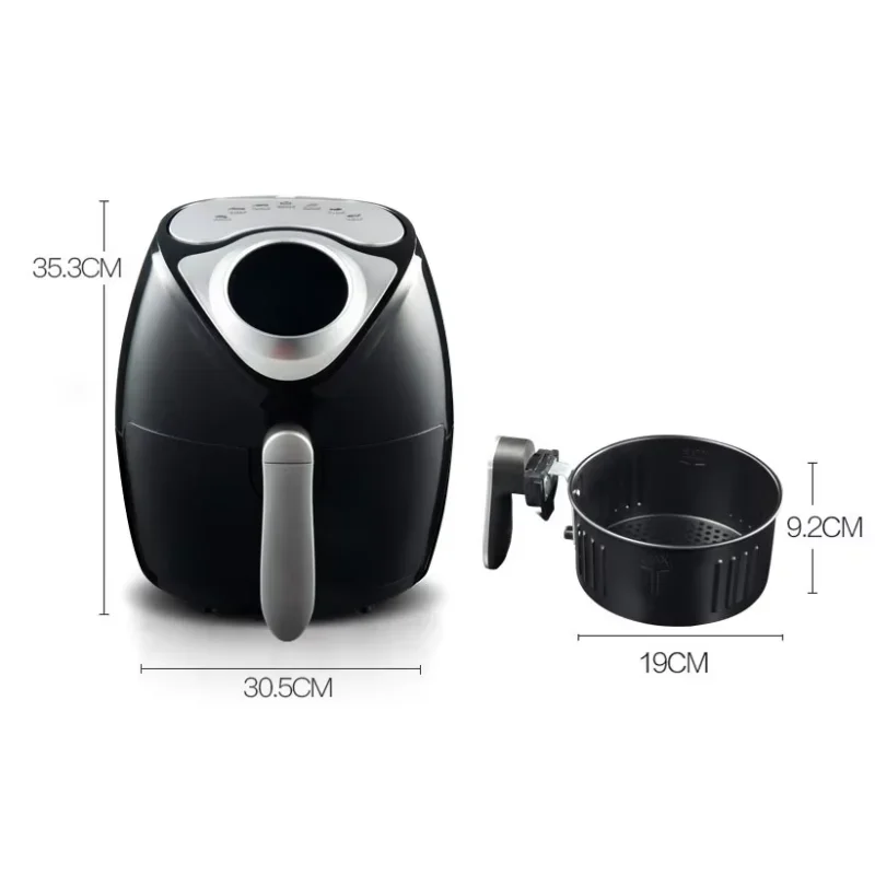 Manufactures hot sale air fryer large capacity air fryer 5.5 liter digital power air fryer wholesale