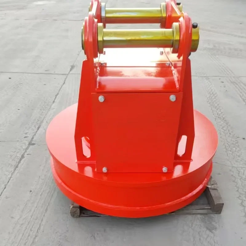Hydraulic Electromagnet Lifting Magnet 1.2m Circular Lifting Magnet Scrap Processing Plants Truck & Crane Compatible Hot Sale