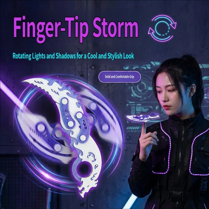 

3d Printing Folding Dragon Claw Knife Children's Decompression Toy Finger Gyro Antistress Gift for Kids Adults Stress Relief Toy