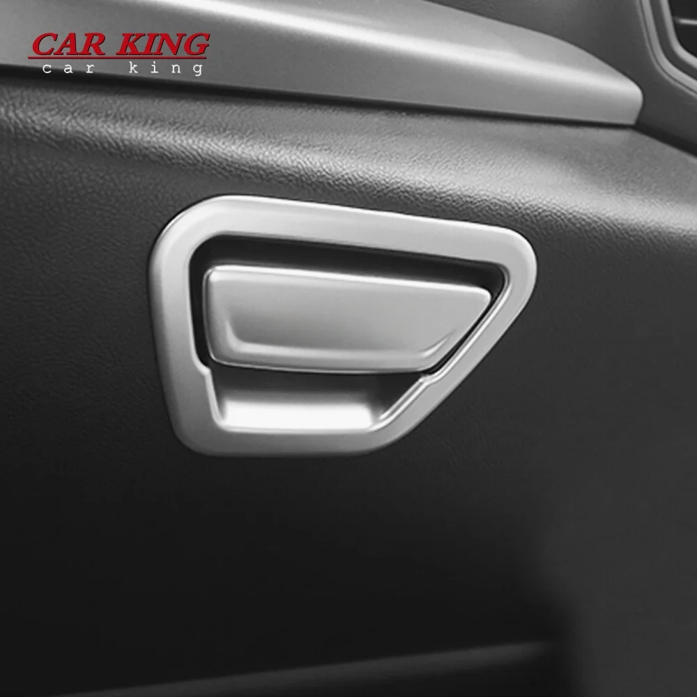Car instrument desk right on Co-pilot storage box Cover Trim Sequin  Decoration Car Accessories For Ford Kuga Escape 2013-2017