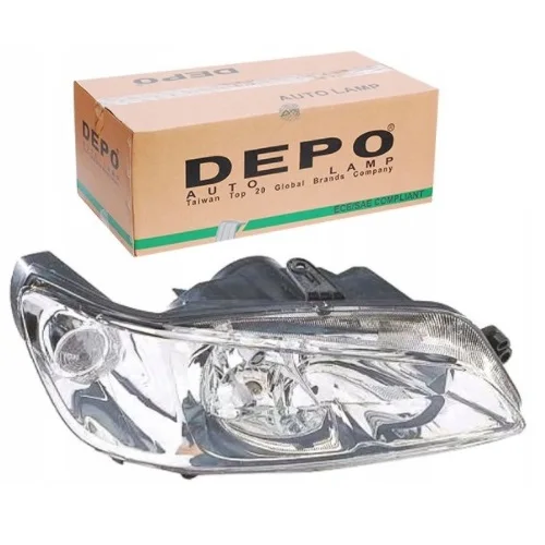 FRONT HEADLIGHT ASSY RIGHT PEUGEOT 306 YM 1999-2004 TRANSPARENT 6205.V7