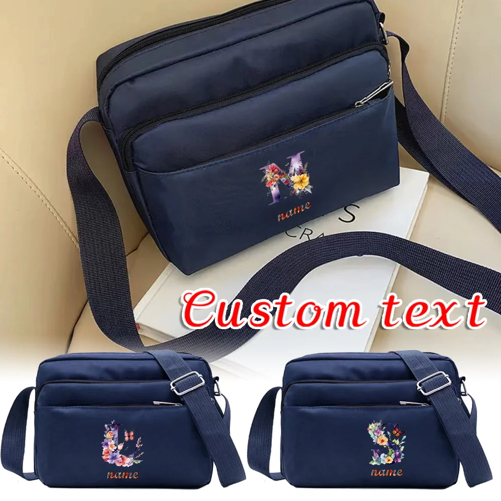 

Персонализированная сумка через плечо с именем на заказ, высококачественная сумка для покупок, многофункциональная сумка для хранения, для работы и поездок на работу