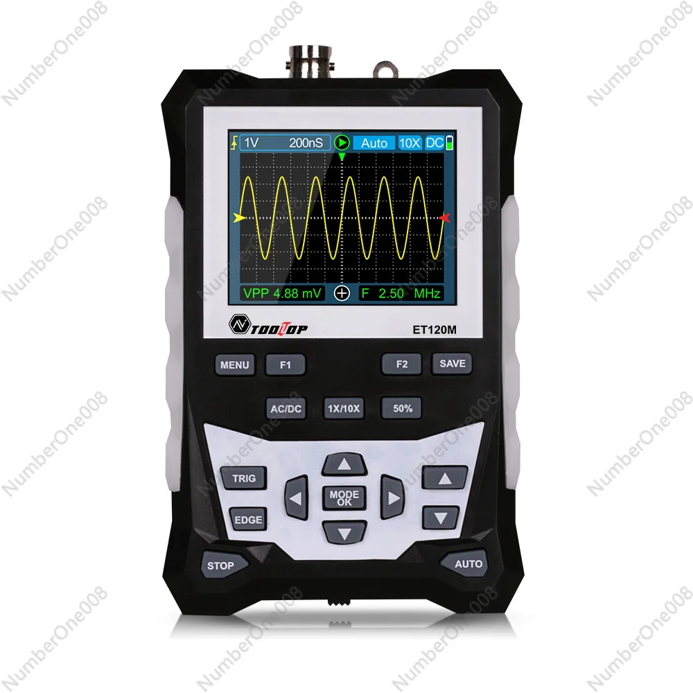 TOOLTOP ET120M Handheld Oscilloscope 120MHZ Color Analog Oscilloscope