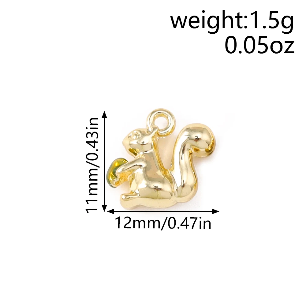 Leslie 5 Stück süße Mini-Tier-Anhänger Igel Frosch Vogel Schnecke Kaninchen Charm-Perlen für Sterling Silber Armband Schmuckherstellung DIY – Detail 8
