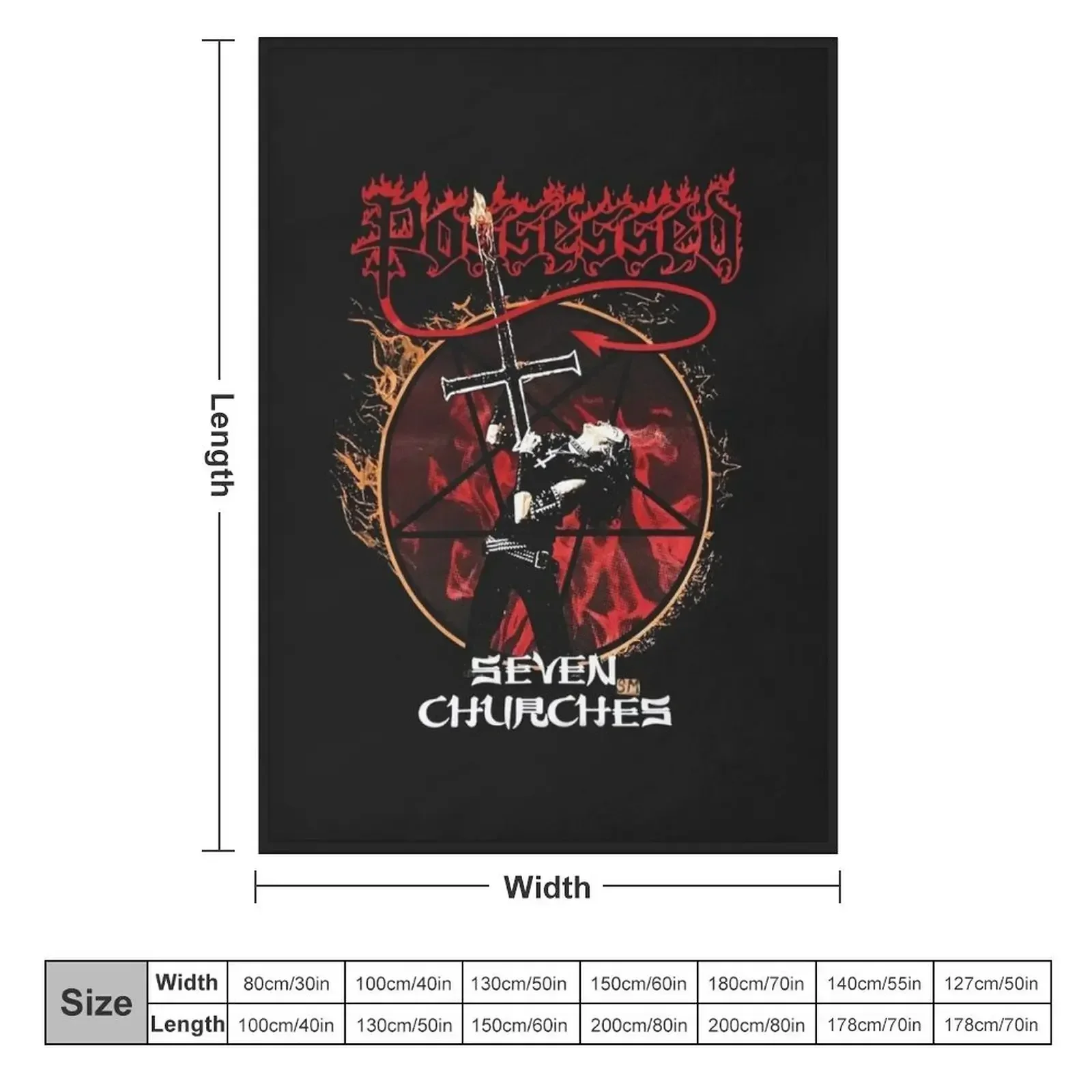 Possessed Band Throw Blanket Bed Fashionable Luxury Designer Blankets