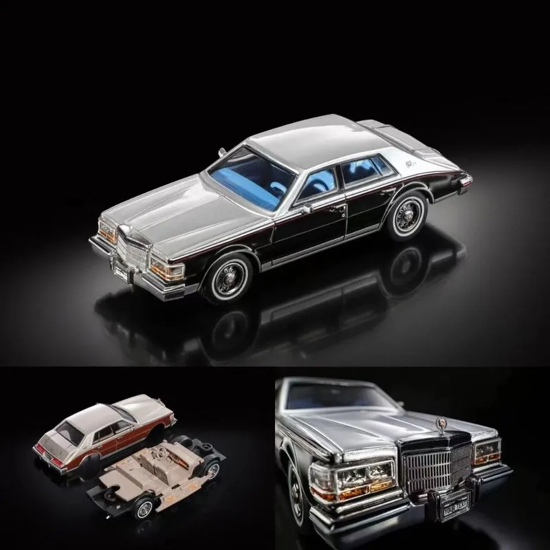 Turning Crush 1/64 Cadillac Seville 1985, литая модель автомобиля из сплава, коллекционная игрушка, подарок для мальчиков. # пеееее