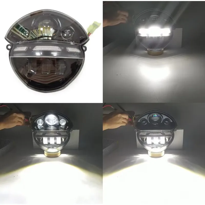 Front LED Headlight Assembly High / Low Beam Motorcycle Daytime Running Headlamp for Ducati Monster 695 696 795 796 1100 2008-13