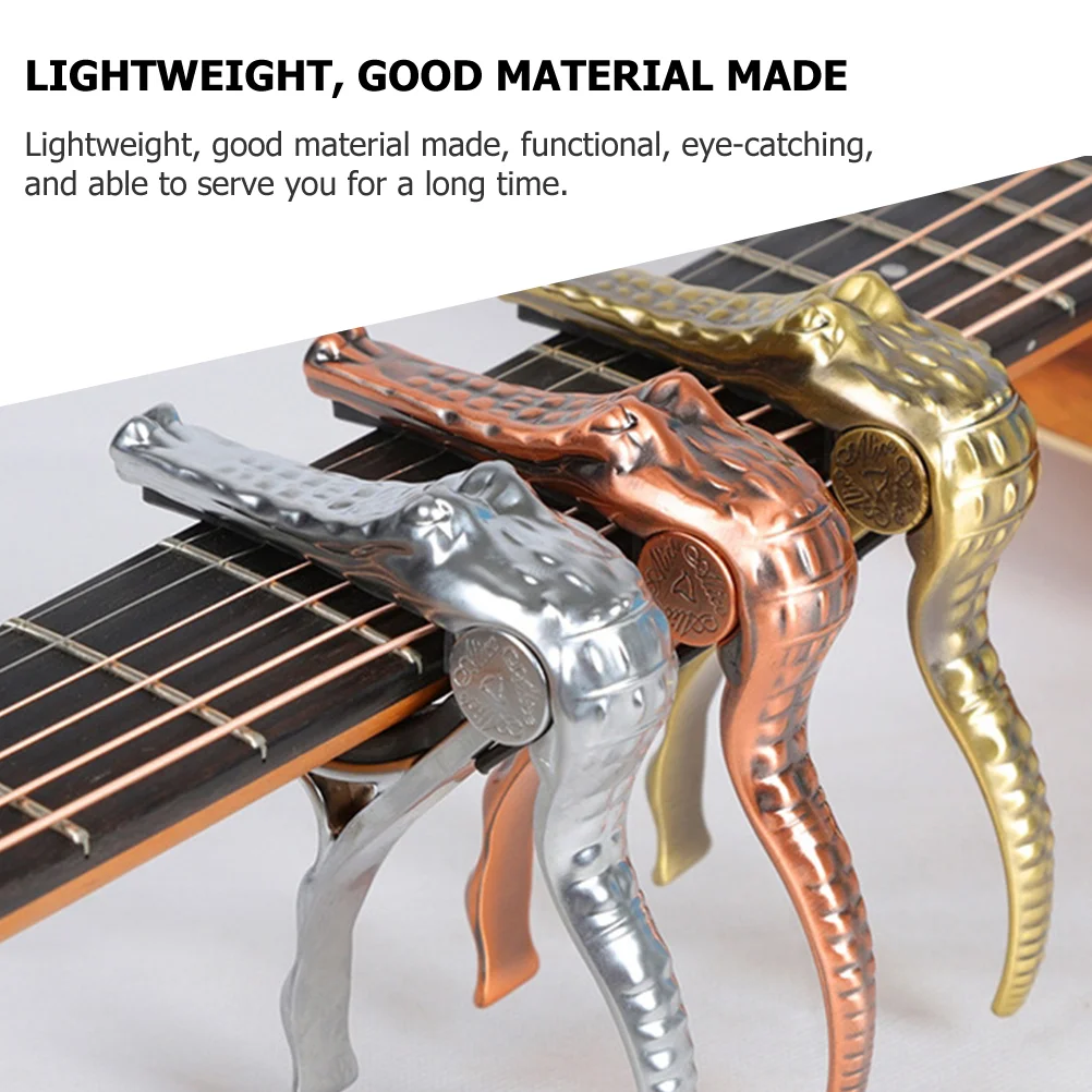 Professional Guitar Capo Crocodile Shaped Acoustic Electric Guitar Capo Guitar Tuning Accessory capo for classical guitar