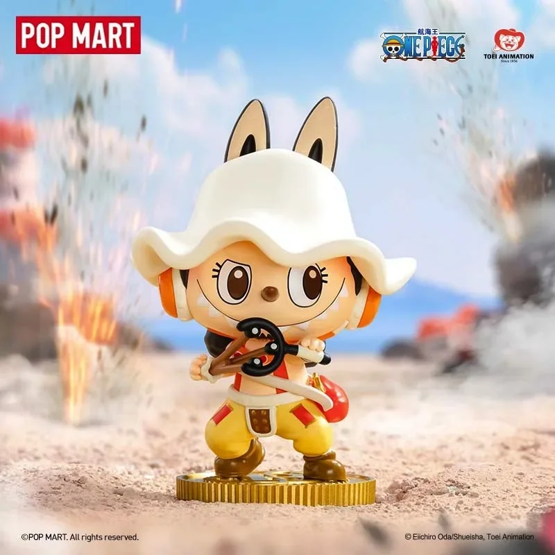 

POPMART оригинальные совместные товары Labubu, серия One Piece, слепая коробка, изысканные фигурки и подарки на день рождения на складе