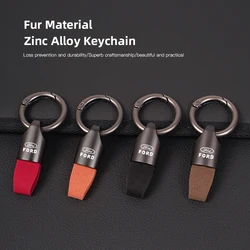 Car Metal Key Chain Pendant Metal Badge Keychain Holder Accessorie For Ford Focus 2 3 Mondeo Kuga Fiesta MK7 Escort Edge C-Max