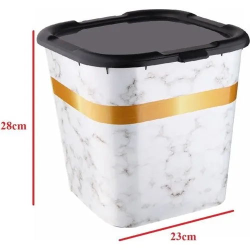 Prado With Decorative Cover Storage Box, Toy Box White 3 Pcs 14 l