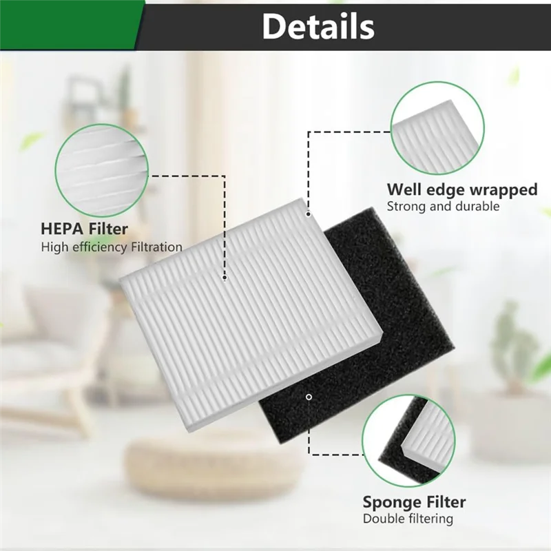 BAAD Replacement Filter Sets For Eufy Clean L50, L50 SES, L60, L60 SES/Hybrid, Robot Vacuum Accessories