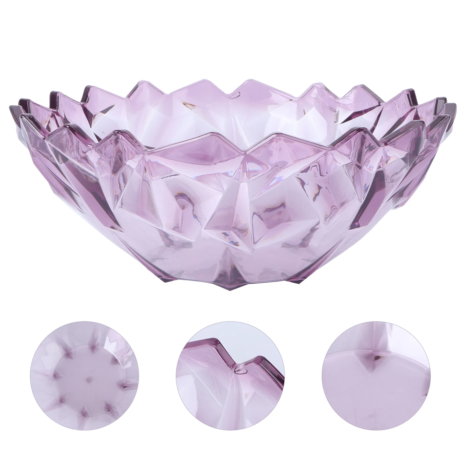 

Storage Transparent Snack Tray Creative Plastic Fruit Plate Household Candy Container Desktop Tray Waterproof Scratch Resistant